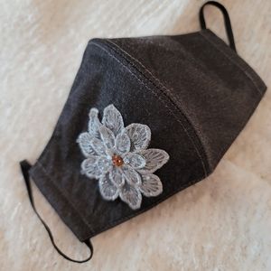 Fashion Mask (black washed denim)